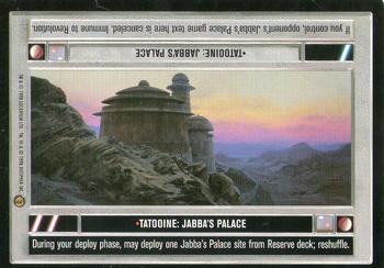 1998 Decipher Star Wars CCG Jabba's Palace Limited #NNO Tatooine: Jabba's Palace Front