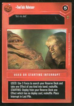 1998 Decipher Star Wars CCG Jabba's Palace Limited #NNO Twi'lek Advisor Front
