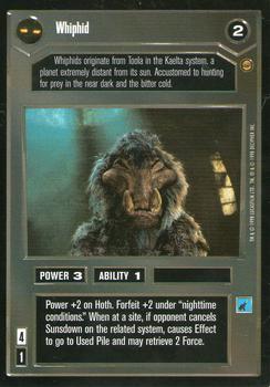 1998 Decipher Star Wars CCG Jabba's Palace Limited #NNO Whiphid Front