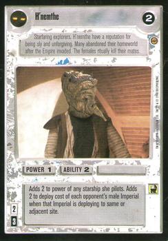 1998 Decipher Star Wars CCG Jabba's Palace Limited #NNO H'nemthe Front