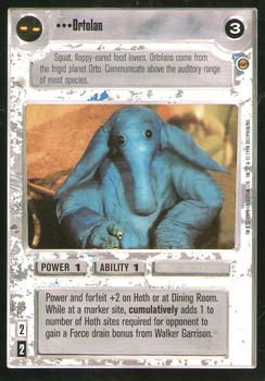 1998 Decipher Star Wars CCG Jabba's Palace Limited #NNO Ortolan Front