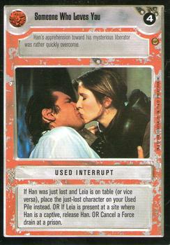 1998 Decipher Star Wars CCG Jabba's Palace Limited #NNO Someone Who Love You Front