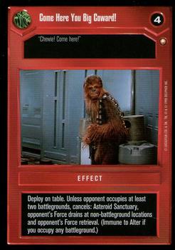 1998 Decipher Star Wars CCG Special Edition Limited #NNO Come Here You Big Coward! Front