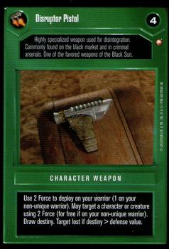 1998 Decipher Star Wars CCG Special Edition Limited #NNO Disruptor Pistol Front