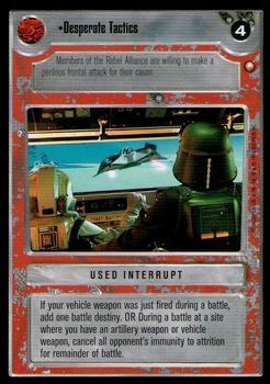1998 Decipher Star Wars CCG Special Edition Limited #NNO Desperate Tactics Front