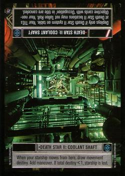 2000 Decipher Star Wars CCG Death Star II Limited #NNO Death Star II: Coolant Shaft Front
