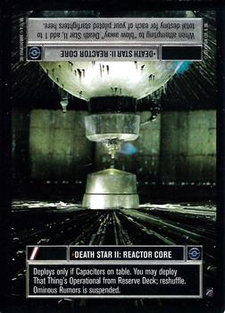 2000 Decipher Star Wars CCG Death Star II Limited #NNO Death Star II: Reactor Core Front