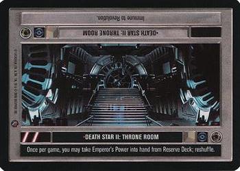 2000 Decipher Star Wars CCG Death Star II Limited #NNO Death Star II: Throne Room Front