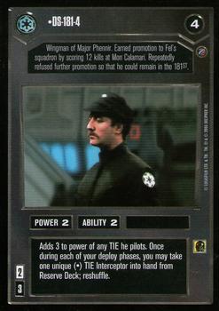 2000 Decipher Star Wars CCG Death Star II Limited #NNO DS-181-4 Front