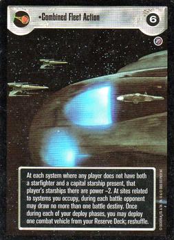 2000 Decipher Star Wars CCG Death Star II Limited #NNO Combined Fleet Action Front