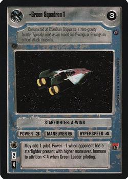 2000 Decipher Star Wars CCG Death Star II Limited #NNO Green Squadron 1 Front