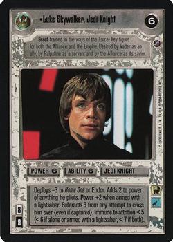 2000 Decipher Star Wars CCG Death Star II Limited #NNO Luke Skywalker, Jedi Knight Front