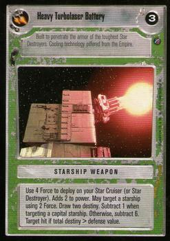 2000 Decipher Star Wars CCG Death Star II Limited #NNO Heavy Turbolaser Battery Front