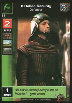 2000 Decipher Young Jedi: Battle of Naboo #23 Naboo Security, Defender Front