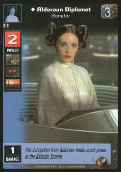 2000 Decipher Young Jedi: Battle of Naboo #26 Alderaan Diplomat, Senator Front