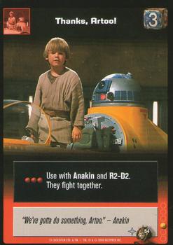 2000 Decipher Young Jedi: Battle of Naboo #54 Thanks, Artoo! Front