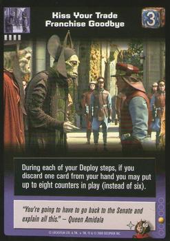 2000 Decipher Young Jedi: Battle of Naboo #60 Kiss Your Trade Franchise Goodbye Front