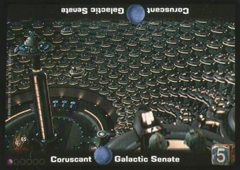 2000 Decipher Young Jedi: Battle of Naboo #65 Coruscant: Galactic Senate Front