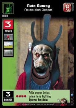 2000 Decipher Young Jedi: Battle of Naboo #77 Nute Gunray, Neimoidian Despot Front