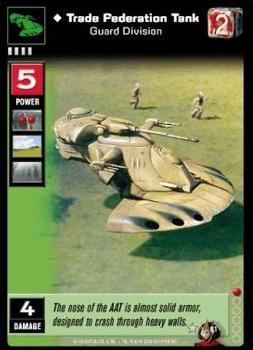 2000 Decipher Young Jedi: Battle of Naboo #81 Trade Federation Tank, Guard Division Front