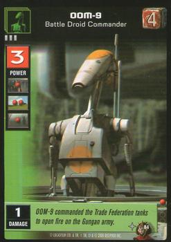 2000 Decipher Young Jedi: Battle of Naboo #84 OOM-9, Battle Droid Commander Front