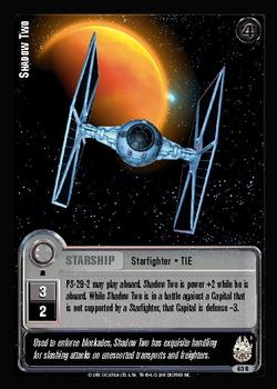 2001 Decipher Jedi Knights TCG: Premiere #63R Shadow Two Front