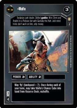 2001 Decipher Star Wars CCG Tatooine Limited #NNO Watto Front