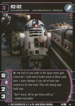 2002 Wizards of the Coast Star Wars: Attack of the Clones TCG #41 R2-D2 Front