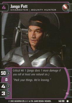 2002 Wizards of the Coast Star Wars: Attack of the Clones TCG #146 Jango Fett Front