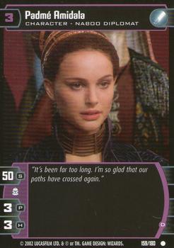 2002 Wizards of the Coast Star Wars: Attack of the Clones TCG #159 Padme Amidala Front