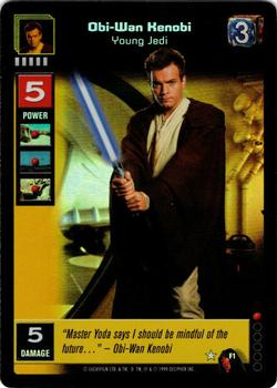 1999 Decipher Young Jedi: Menace of Darth Maul - Foil #F1 Obi-Wan Kenobi, Young Jedi Front