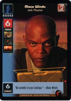 1999 Decipher Young Jedi: Menace of Darth Maul - Foil #F3 Mace Windu, Jedi Master Front