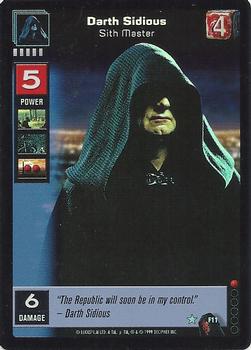 1999 Decipher Young Jedi: Menace of Darth Maul - Foil #F11 Darth Sidious, Sith Master Front