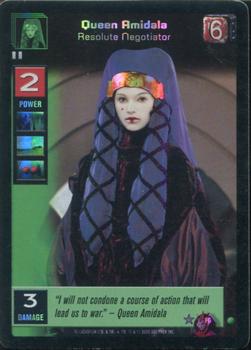 2000 Decipher Young Jedi: Battle of Naboo - Foil #F6 Queen Amidala, Resolute Negotiator Front