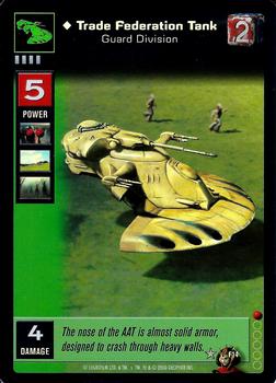 2000 Decipher Young Jedi: Battle of Naboo - Foil #F14 Trade Federation Tank, Guard Division Front