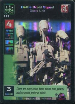 2000 Decipher Young Jedi: Battle of Naboo - Foil #F15 Battle Droid Squad, Guard Unit Front