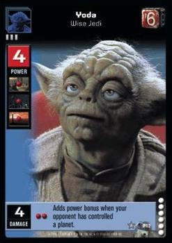 2000 Decipher Young Jedi: Battle of Naboo - Enhanced #P12 Yoda, Wise Jedi Front