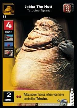 2000 Decipher Young Jedi: Battle of Naboo - Enhanced #P17 Jabba The Hutt, Tatooine Tyrant Front