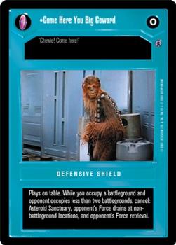 2001 Decipher Star Wars CCG Reflections III #NNO Come Here You Big Coward Front