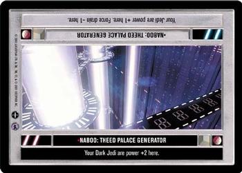 2001 Decipher Star Wars CCG Reflections III #NNO Naboo:  Theed Palace Generator Front