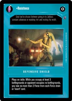 2001 Decipher Star Wars CCG Reflections III #NNO Resistance Front