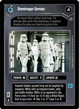 2001 Decipher Star Wars CCG Reflections III #NNO Stormtrooper Garrison Front