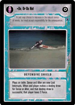 2001 Decipher Star Wars CCG Reflections III #NNO Do, Or Do Not Front