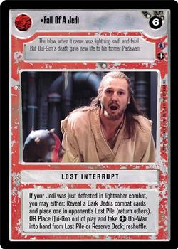 2001 Decipher Star Wars CCG Reflections III #NNO Fall Of A Jedi Front