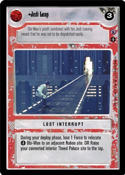 2001 Decipher Star Wars CCG Reflections III #NNO Jedi Leap Front