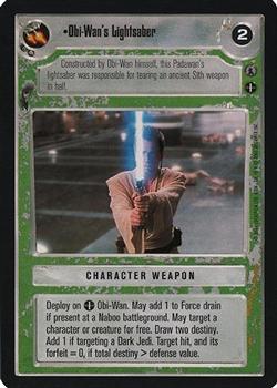 2001 Decipher Star Wars CCG Reflections III #NNO Obi-Wan's Lightsaber Front