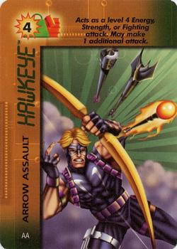 1996 Fleer Marvel OverPower - Mission Control Expansion #AA Hawkeye - Arrow Assault Front