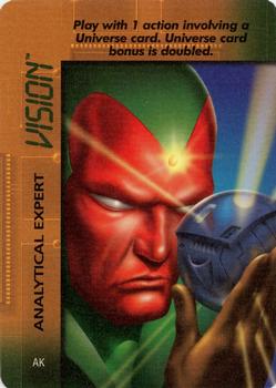 1996 Fleer Marvel OverPower - Mission Control Expansion #AK Vision - Analytical Expert Front