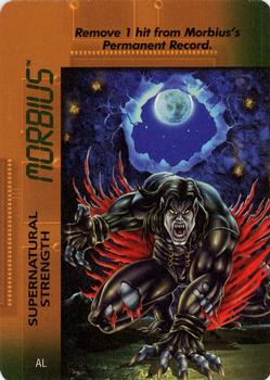 1996 Fleer Marvel OverPower - Mission Control Expansion #AL Morbius - Supernatural Strength Front