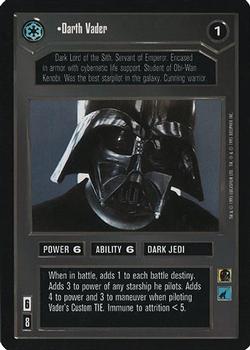 2000 Decipher Star Wars CCG Reflections A Collector’s Bounty #NNO Darth Vader Front